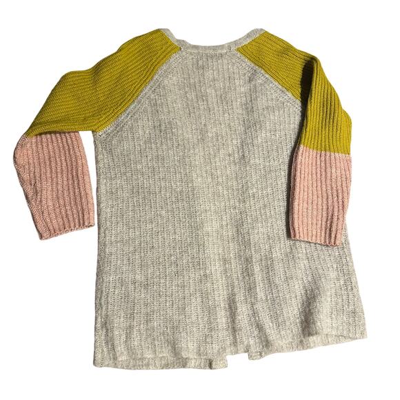ANTHROPOLOGIE Pepin Colorblock Wool Alpaca Blend Sweater Cardigan Womens Small - Picture 6 of 6